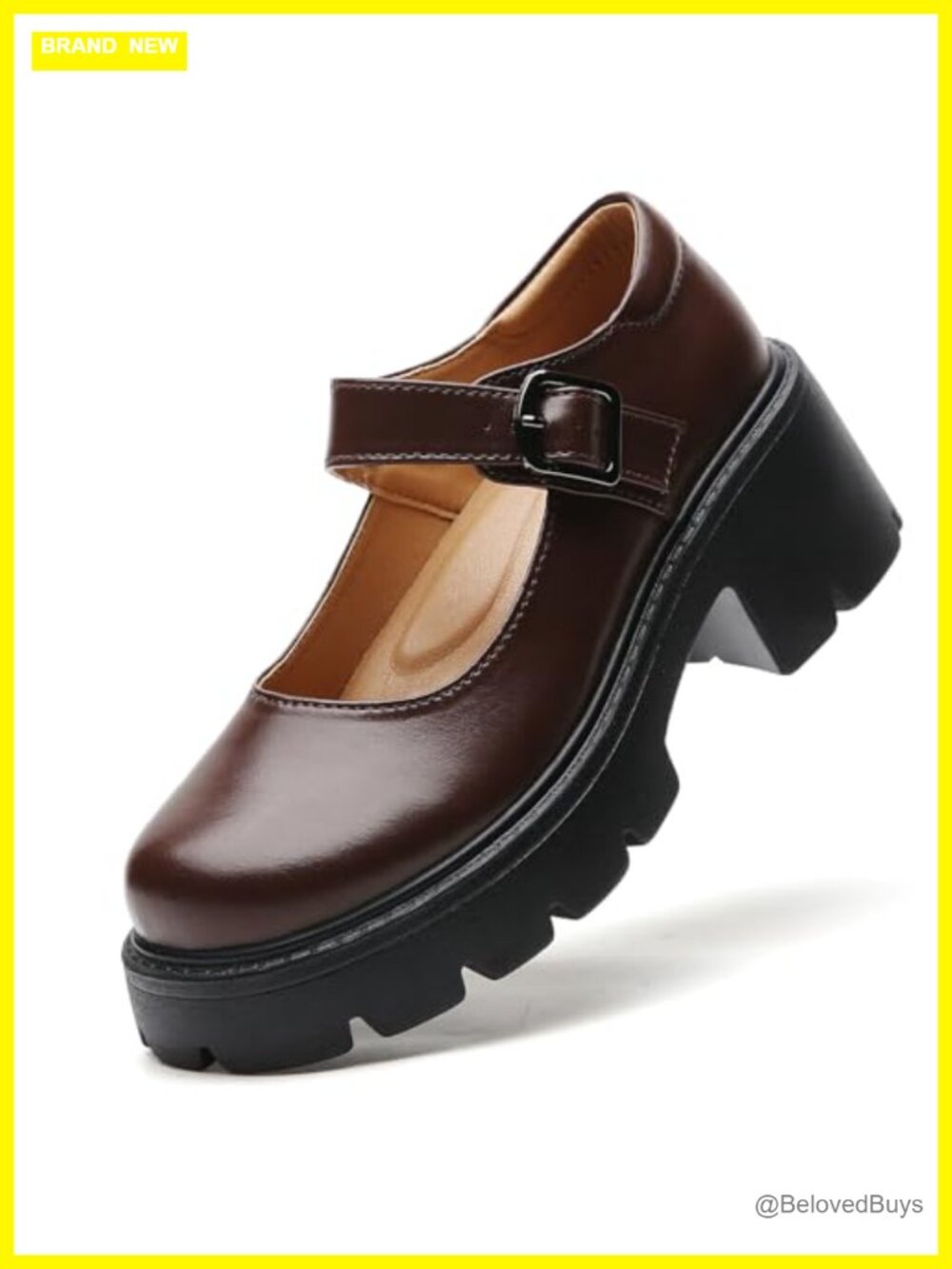 Women's Platform Mary Jane Pumps Chunky Heels Buckle Strap Dressy Casual Work